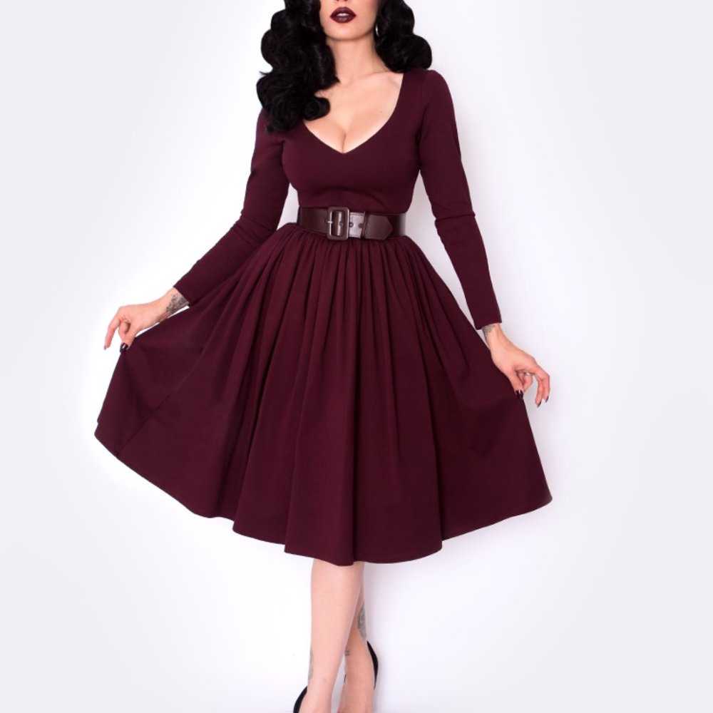Marilyn Swing Dress : La Femme en Noir : Vixen by Micheline Pitt